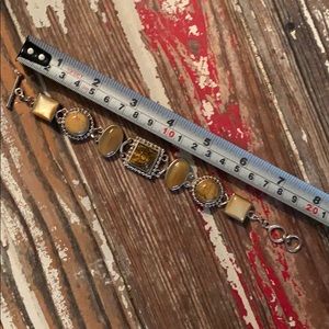 Sterling and gemstone bracelet